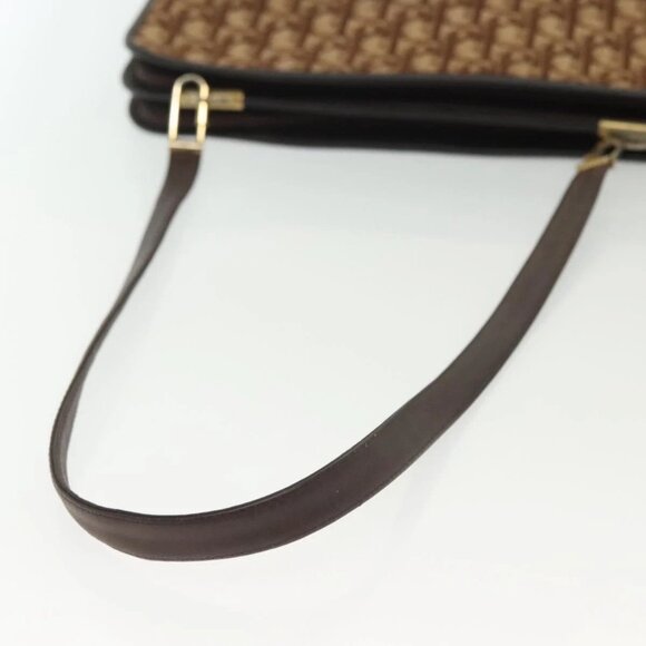 Christian Dior Trotter Canvas Shoulder Bag Brown Gold Auth ep10263 - Picture 8 of 16